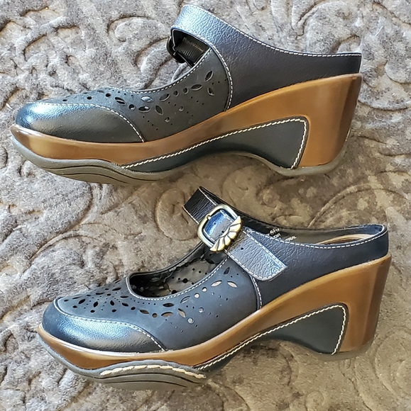 LEATHER WHITE MOUNTAIN CLOGS SZ 5.5 - Picture 6 of 11